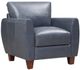 Leather Italia™ Georgetowne Traverse Blue Chair-1