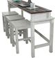 Liberty Furniture River Place 4-Piece Riverstone White Console Table Set-0