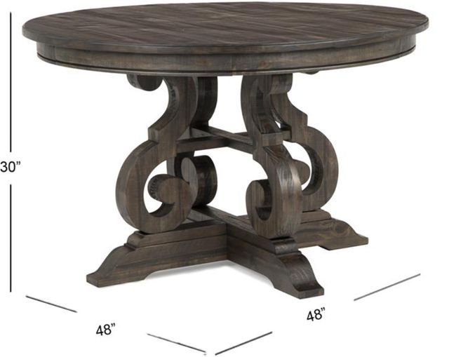 Magnussen Home® Bellamy Peppercorn 48" Round Dining Table-2