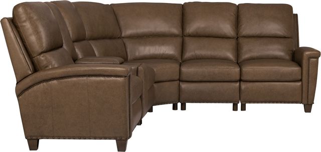 Hooker® Furniture Ready-Made Upholstery Julian 6-Piece Rowe Chocolate Power Reclining Sectional-3