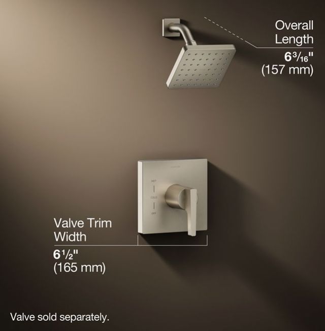 KOHLER® Honesty® Rite-Temp® Vibrant Brushed Nickel 2.5 GPM Shower Trim Kit-2