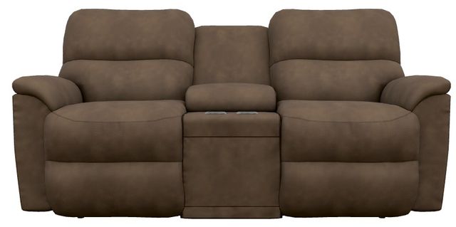 La-Z-Boy® Brooks Ash Power Reclining Loveseat with Console and Headrest-1