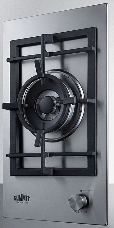 Summit® 12" Stainless Steel Natural Gas Cooktop-1