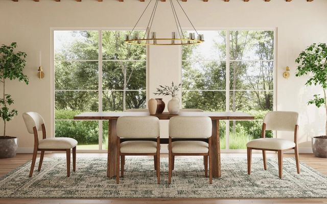 Flexsteel® Lyra 2-Piece Ivory/Sierra Brown Barrel Dining Side Chair Set-1