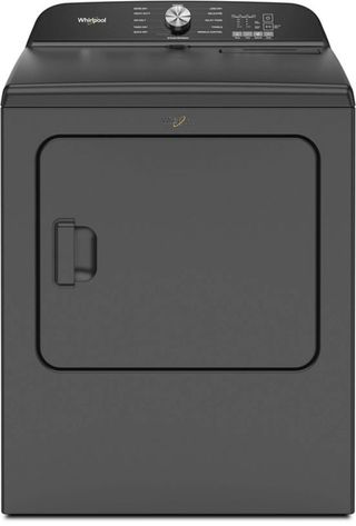 Whirlpool® 7 Cu. Ft. Volcano Black Front Load Electric Dryer with Moisture Sensor
