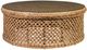 Furniture Classics Malacca Glass Top Cocktail Table with Brown Base-0