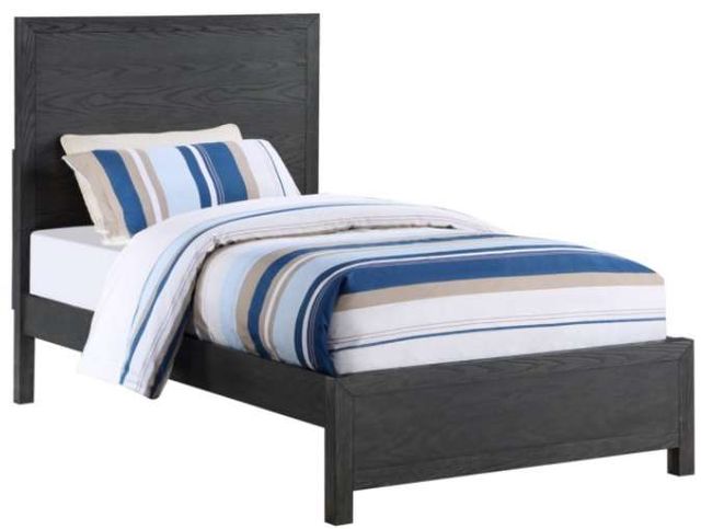 Winners Only® Fresno Charcoal Twin Panel Bed-0