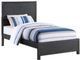 Winners Only® Fresno Charcoal Twin Panel Bed-0