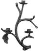 A & B Home Black Candle Wall Accent-0