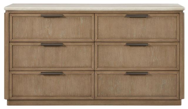 Bernards Trilogy Toffee Dresser with Stone Top-1