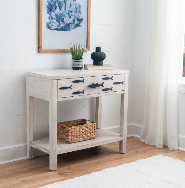 Coast2Coast Home™ Fisher Antique White Accent Table-1