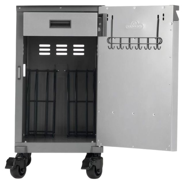 Napoleon Prestige® Stainless Steel Under Grill Storage Carts (Two)-1