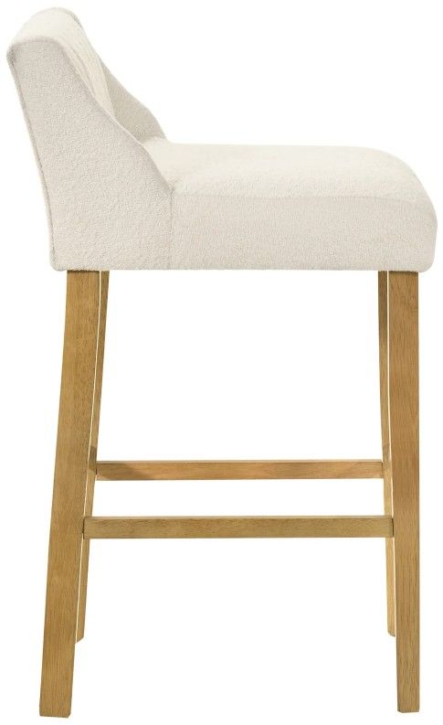 Armen Living Fauna 4-Piece Amber Glow/White Barstool Set-3