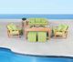 CabanaCoast® Customizable Chateau Wooden 60"x29" Outdoor Rectangular Casual Dining Table-5