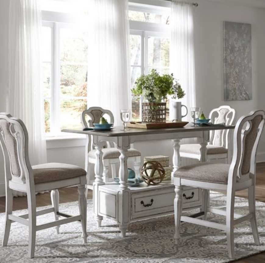 Magnolia manor antique white dining set hotsell