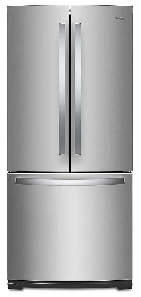 Réfrigérateur à portes françaises de 30 po Whirlpool® de 19,7 pi³ - Acier inoxydable résistant aux traces de doigts