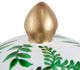 A & B Home Green/White Ginger Jar-4