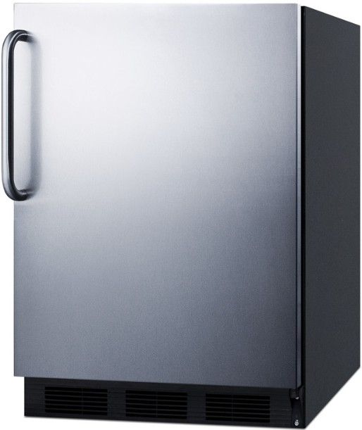 Summit® Peak24 Series 24" 5.8 Cu. Ft. Stainless Steel ADA Compliant Compact Refrigerator-2