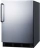 Summit® Peak24 Series 24" 5.8 Cu. Ft. Stainless Steel ADA Compliant Compact Refrigerator-2