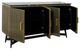 StyleCraft Black/Gold Fluted Sideboard -1