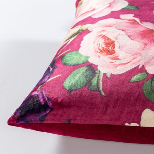 Surya Leilani Garnet 18"x18" Toss Pillow with Polyester Insert-1