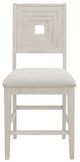 Elements International Avalanche 5-Piece Antique White Counter Dining Set-4