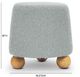 TOV Furniture Jaine Gray Faux Mohair Ottoman-2