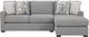Signature Design by Ashley® Artisian Loft 2-Piece Pewter Left-Arm Facing Sleeper Sectional and Chaise-0