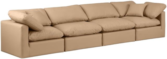 Meridian Furniture Indulge 4-Piece Tan Sofa-0