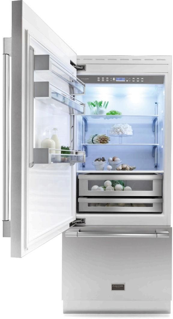 Fulgor Milano 700 Series 36" 18.5 Cu. Ft. Stainless Steel Built-In Bottom Freezer Refrigerator-1