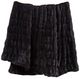 HiEnd Accents Ruched Rabbit Black 60" Double-Sided Throw Blanket-0