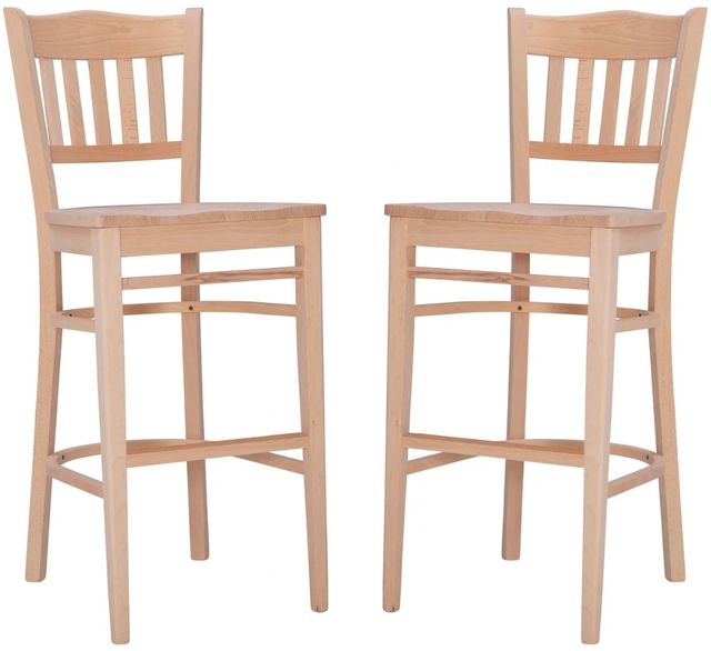 Linon Minetta 2-Piece Unfinished Bar Stool-0
