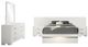Coaster® Jessica 5-Piece Snow White Queen LED Panel Bedroom Set-0