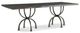 Century® Customizable Details Live Edge Guan Slab Dining Table with Mottled Bronze Base-0