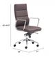 Zuo® Engineer Espresso High Back Office Chair-4