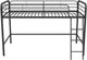 dhp furniture® Jett Black Twin Youth Loft Bed-1
