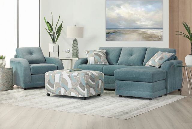 Hughes Furniture® 5825 Cruiser Aquamarine Ottoman-1