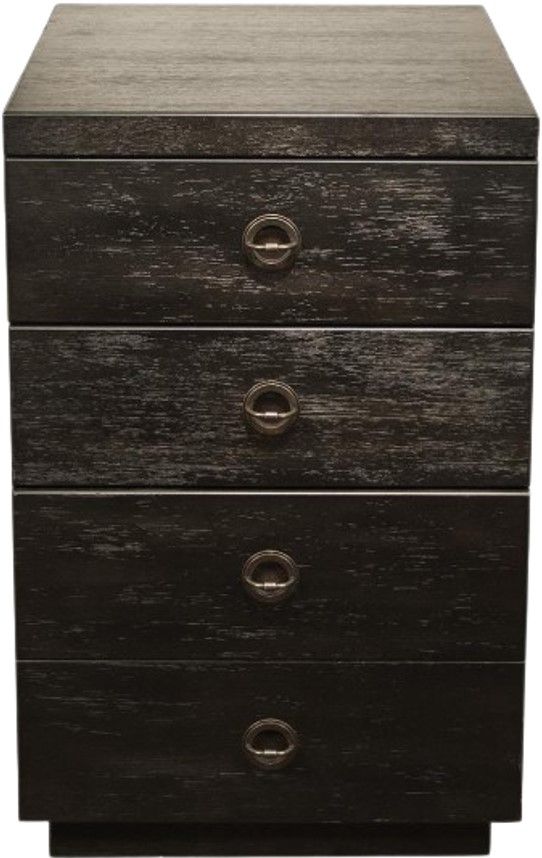 Riverside Furniture Perspectives Ebonized Acacia Mobile File Cabinet