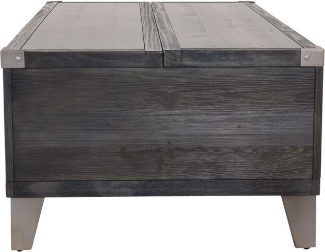 Signature Design by Ashley® Todoe Dark Gray Lift Top Cocktail Table-2