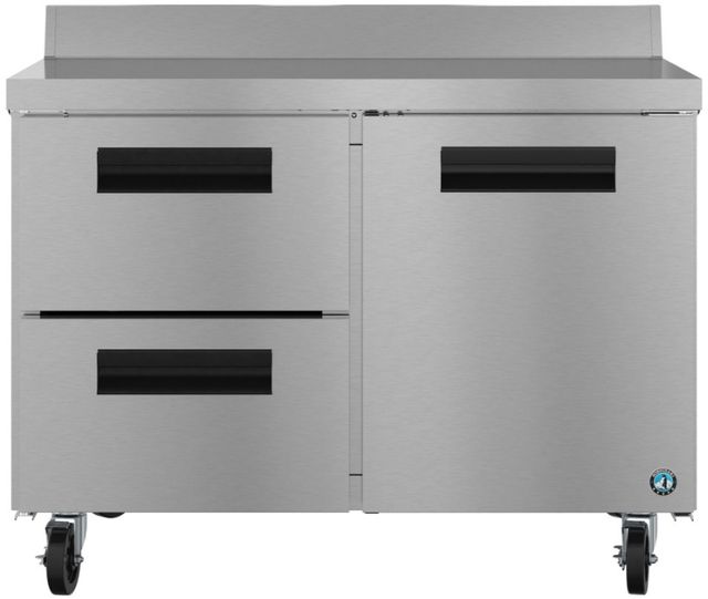 Hoshizaki Steelheart® 48" 12 Cu. Ft. Stainless Steel Two Section Worktop Refrigerator with Drawer/Door Combo-0