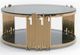 VIG Furniture Modrest Glass/Rosegold Coffee Table-0