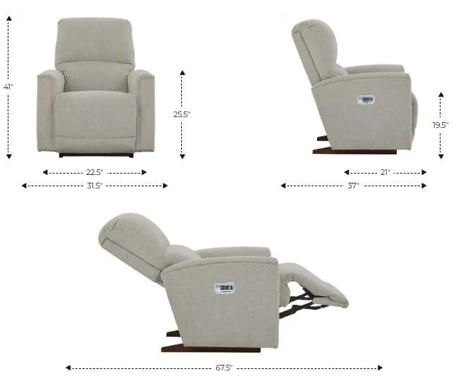 La-Z-Boy® Cade Linen Power Rocking Recliner with Headrest and