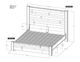 International Furniture Direct Natural Parota Natural Wood King Platform Bed Footboard with Rails-3