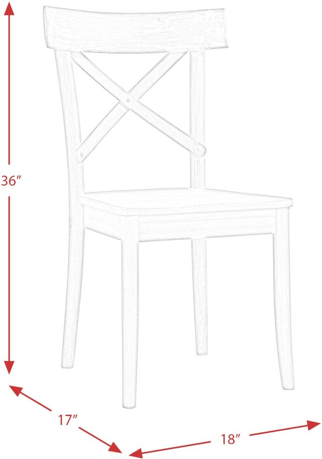 Elements International Callista Beach Dining Side Chair-3