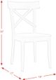 Elements International Callista Beach Dining Side Chair-3