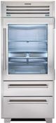 Sub-Zero® PRO Series 36" 22.7 Cu. Ft. Stainless Steel Frame Built-InBottom Freezer Refrigerator-0