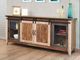 International Furniture Direct Antique Brown 80" TV Stand-1