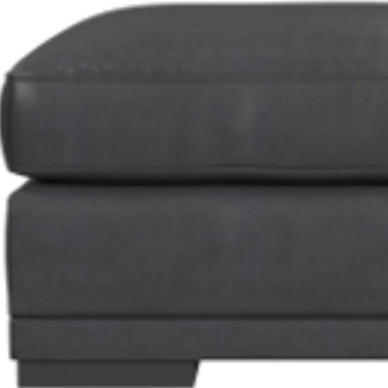 Bassett® Furniture Club Level Clemmons Thunder Gray Ottoman-1