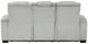 Homelegance® Ronan Light Gray Double Manual Reclining Sofa-3