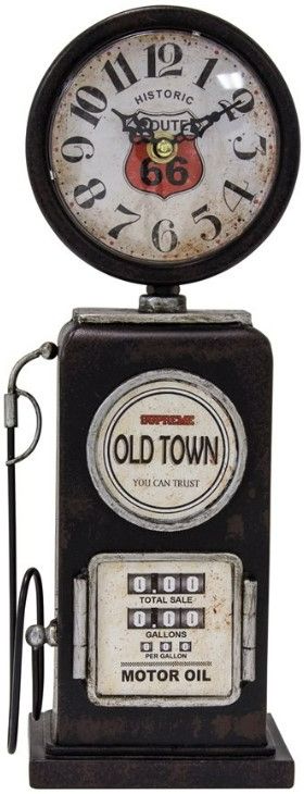 YHD Old Town Black Table Top Clock-2